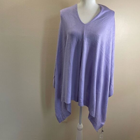 New!Poncho Pullover|One Size|Orchid Purple|100% Acrylic|Super Soft - Picture 12 of 12